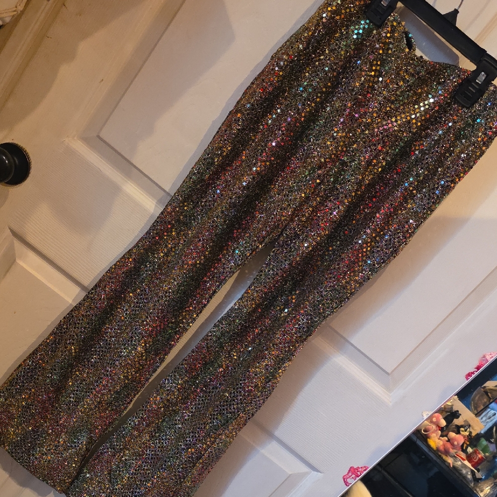 Multicolor Sequin Pants